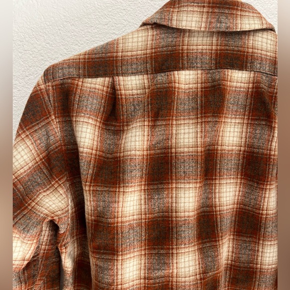 Vintage 1960s Pendleton Wool Plaid Board Shirt Casual Button Down Shirt Medium - Picture 10 of 11